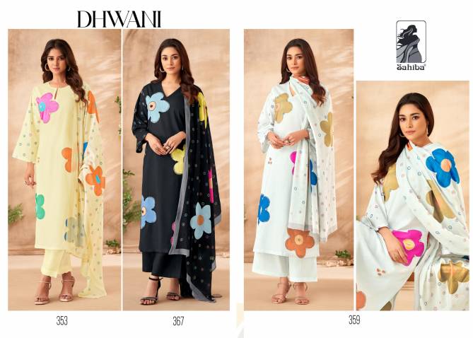 Dhwani By Sahiba Hand Work Pure Cotton Dress Material Wholesale Price In Surat